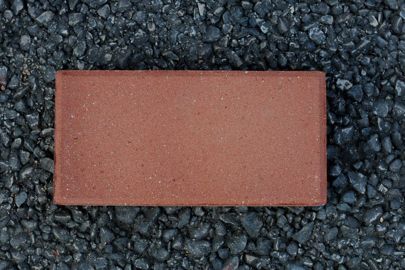 红色实心光面机压烧结砖